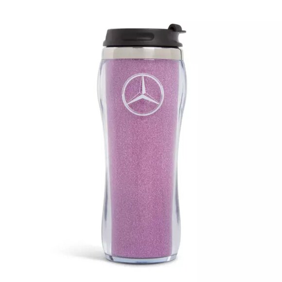 MERCEDES-BENZ 1523526-00 Mer 12oz Brilliance Glitter Tumbler Pink - Picture 1 of 1